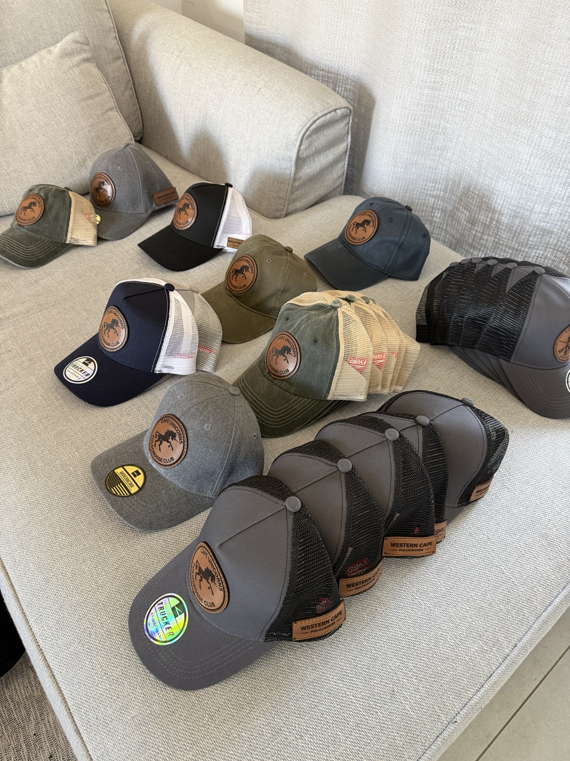 Cape Unicorns custom cap range